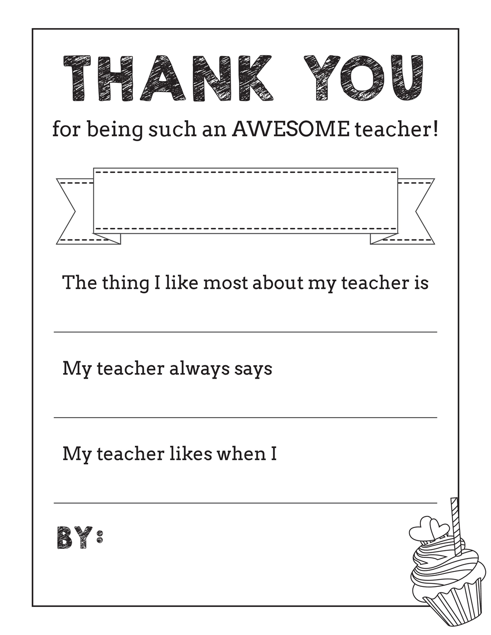 free printable teacher appreciation thank you notes