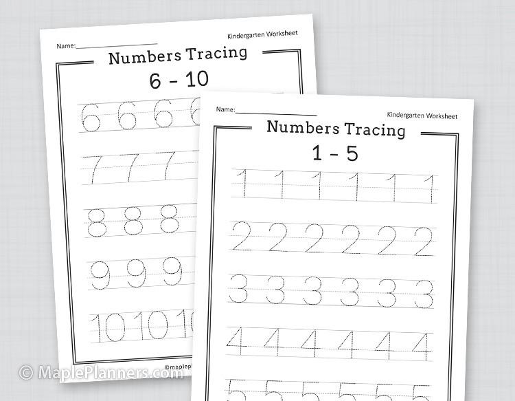 Free Numbers Tracing 1-20 Worksheets Printable