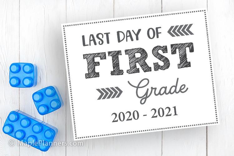 Last Day of School Signs Free Printable