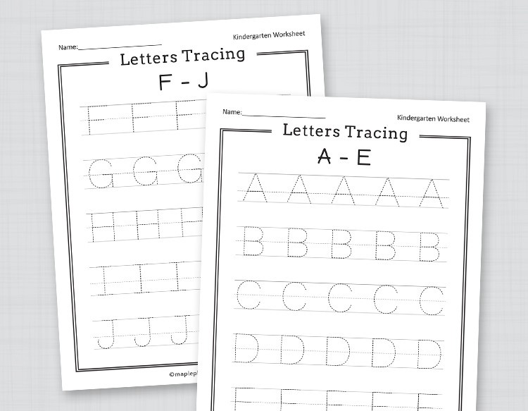 Letters Tracing Worksheets Printable