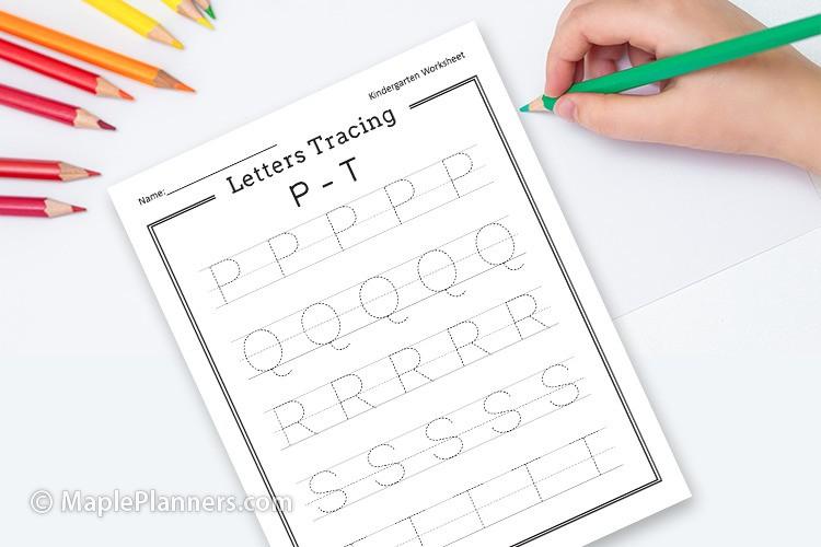 Letters Tracing A-Z Worksheets
