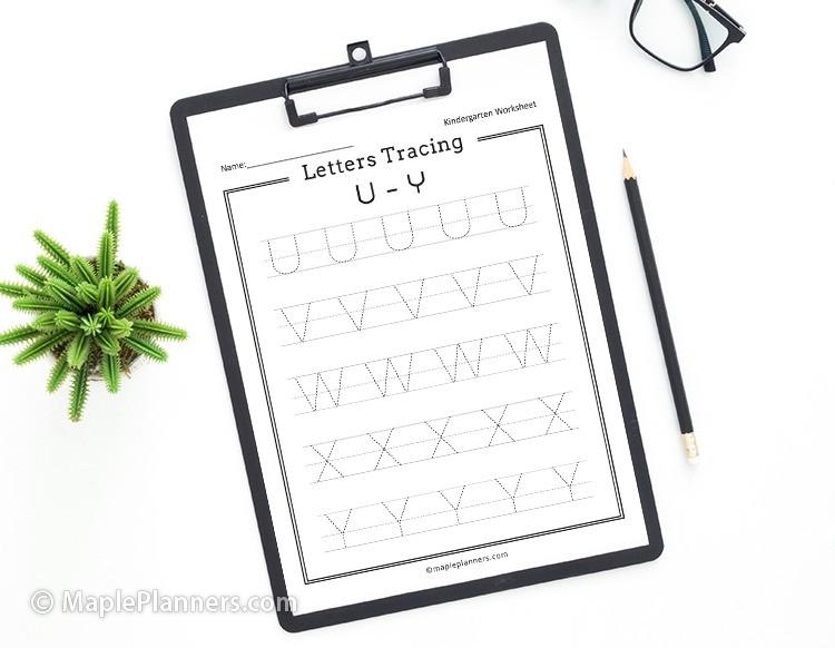Letters Tracing Worksheets Printable