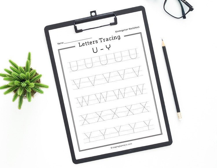 Letters Tracing Worksheets Printable