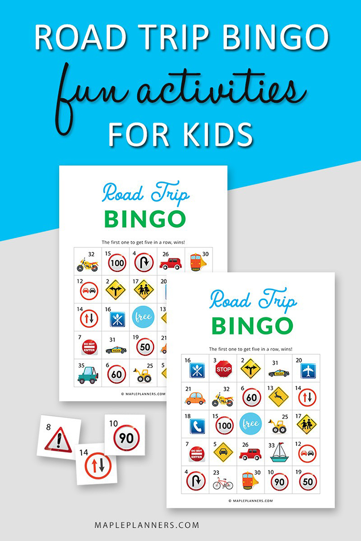 Free Printable Road Trip Bingo Game