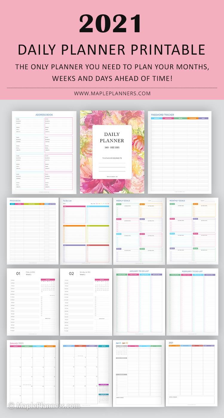 Daily Planner 2021 Printable