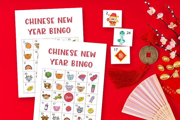 printable Chinese new year bingo