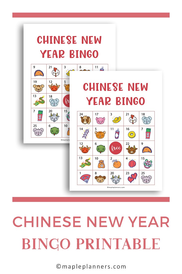 Printable Chinese New Year Bingo