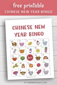 Printable Chinese New Year Bingo