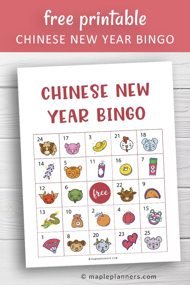Chinese New Year Bingo Printable