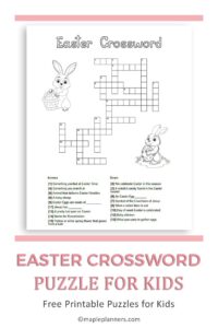 Free Printable Easter Crossword Puzzle