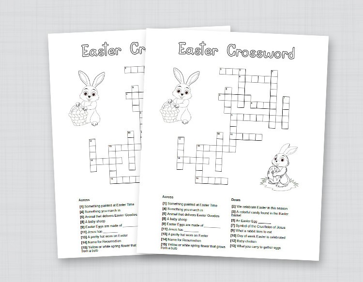 Free Printable Easter Crossword Puzzle