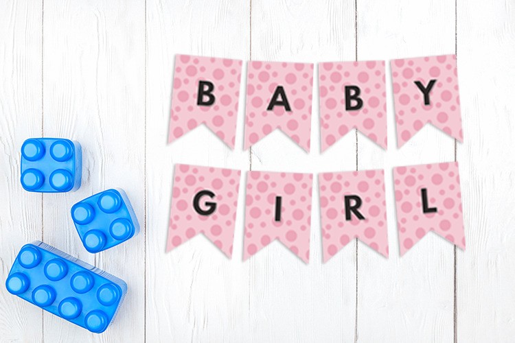 Girl Baby Shower Banner