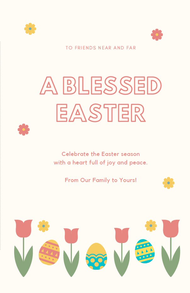 Have a Blessed Easter Card Printable