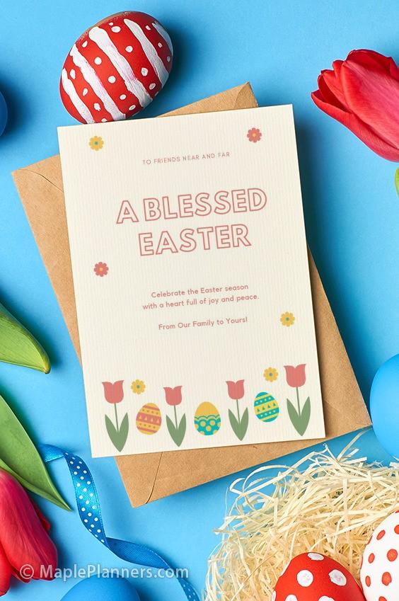 Have a Blessed Easter Card Printable