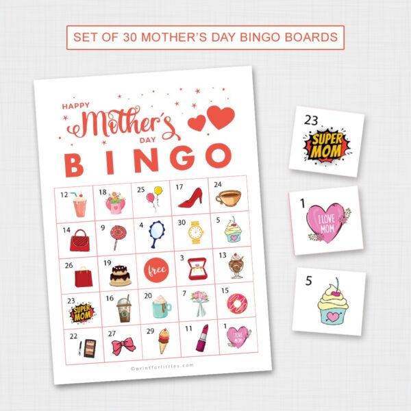 Mothers Day Bingo Printable