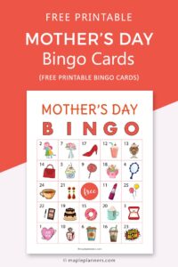 Mothers Day Bingo Game Printable