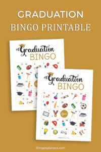 Graduation Bingo Game Printable