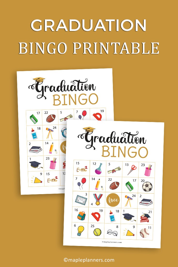 Printable Graduation Bingo Cards
