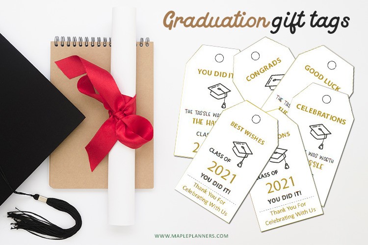 Graduation Gift Tags Printable