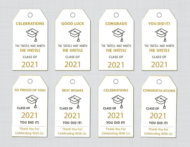 Graduation Gift Tags Printable