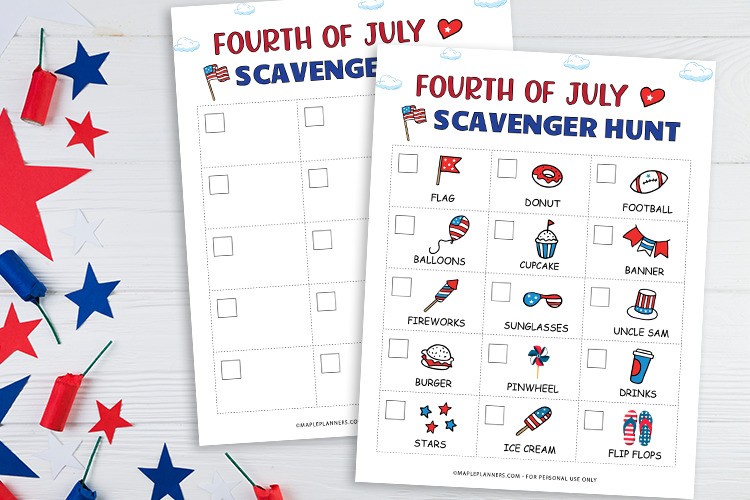 Independence Day Scavenger Hunt