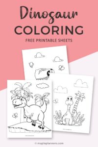 Free Dinosaur Coloring Pages