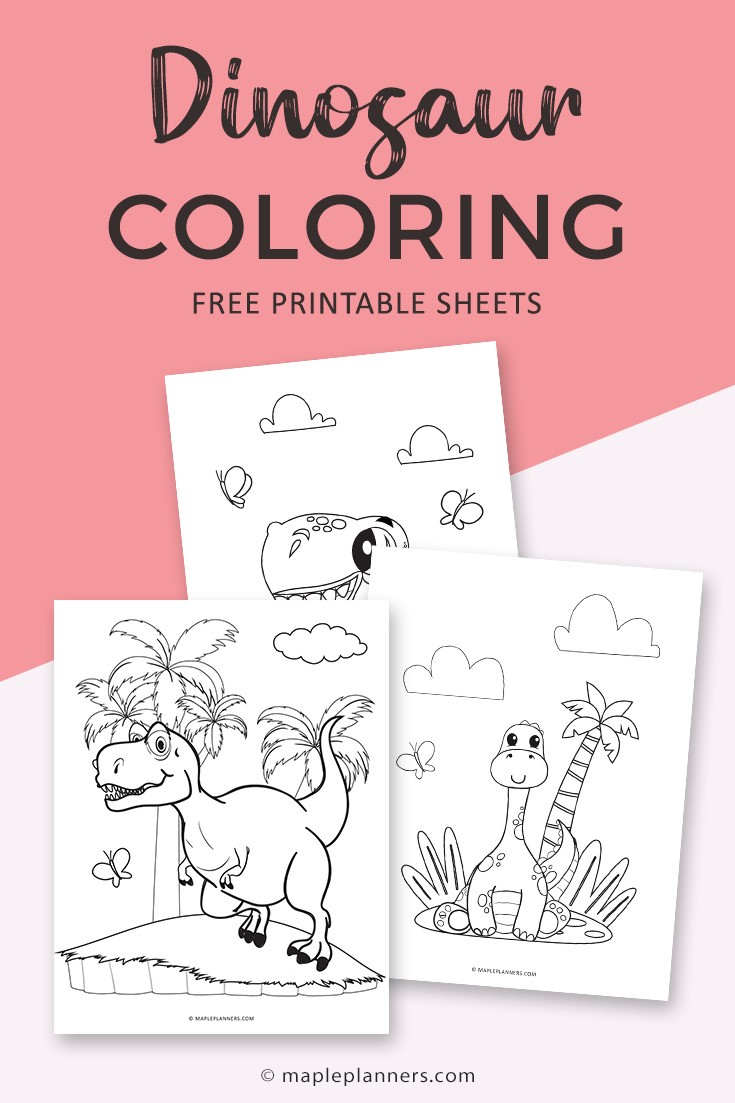 Free Dinosaur Coloring Sheets