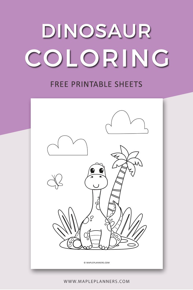 Free Dinosaur Coloring Pages