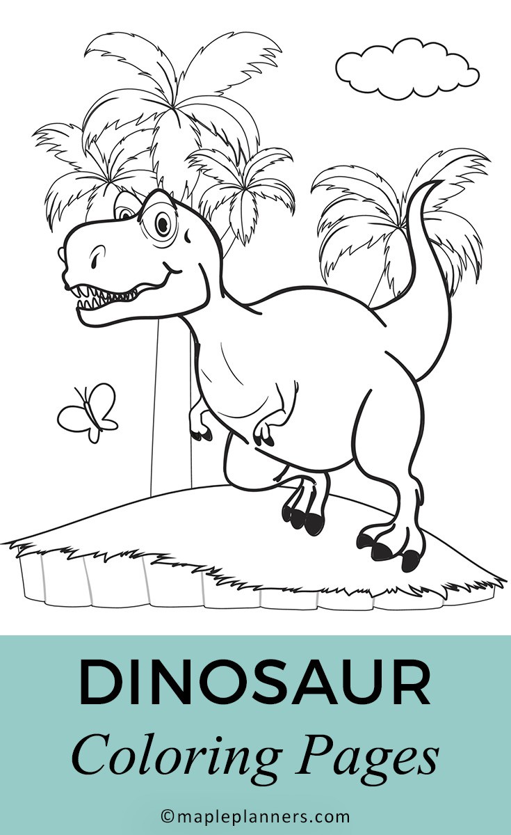 Tyrannosaurus Rex T-Rex Coloring Pages