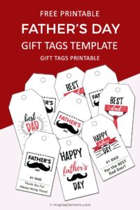 Father’s Day Gift Tags for an Awesome Dad