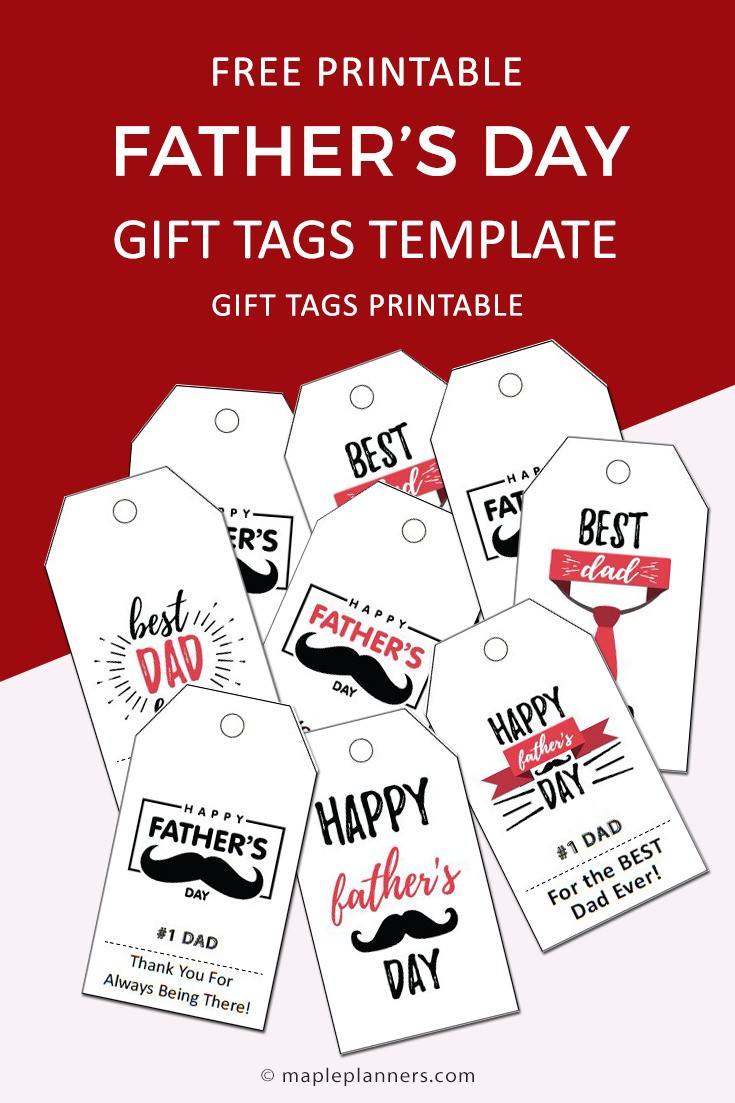 Fathers Day Gift Tags Template