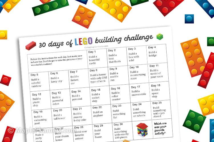 30 Day LEGO Building Challenge