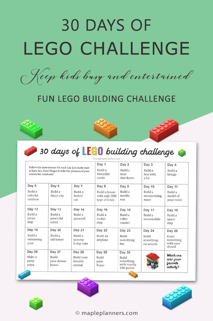 30 Day Build a Lego Challenge