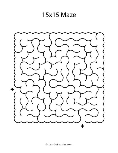 Orthogonal Curved Maze