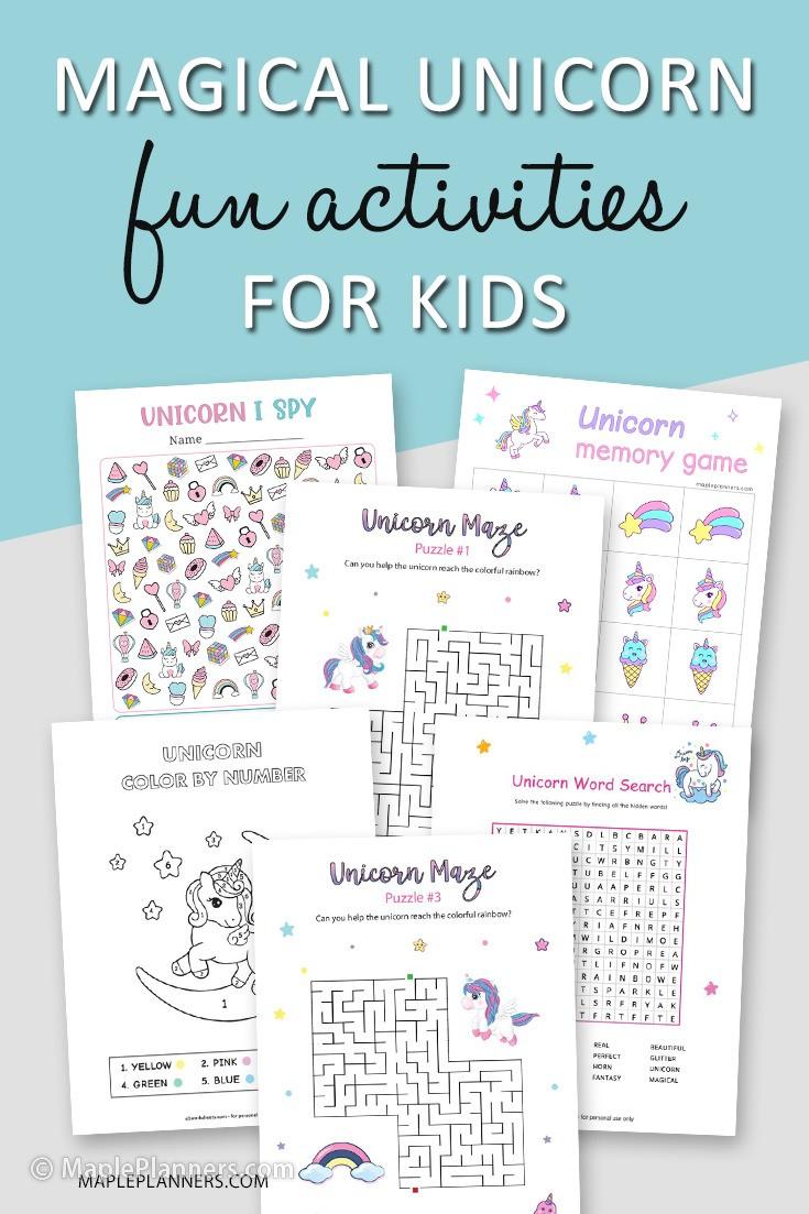 magical unicorn activities for kids