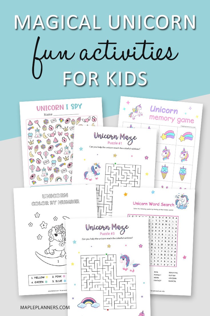 magical unicorn activities for kids