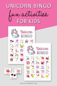 Free Printable Unicorn Bingo Game Cards