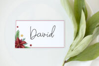 Free Printable Christmas Place Cards