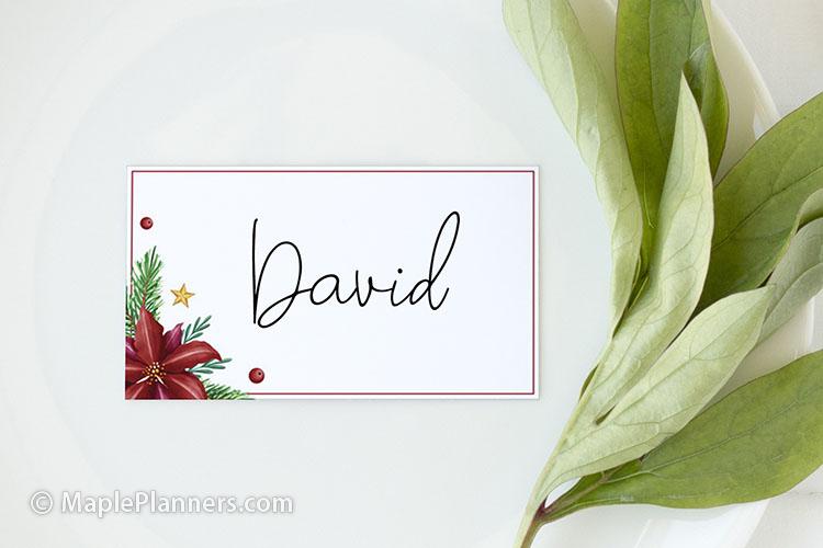 Printable Place Cards for holidays