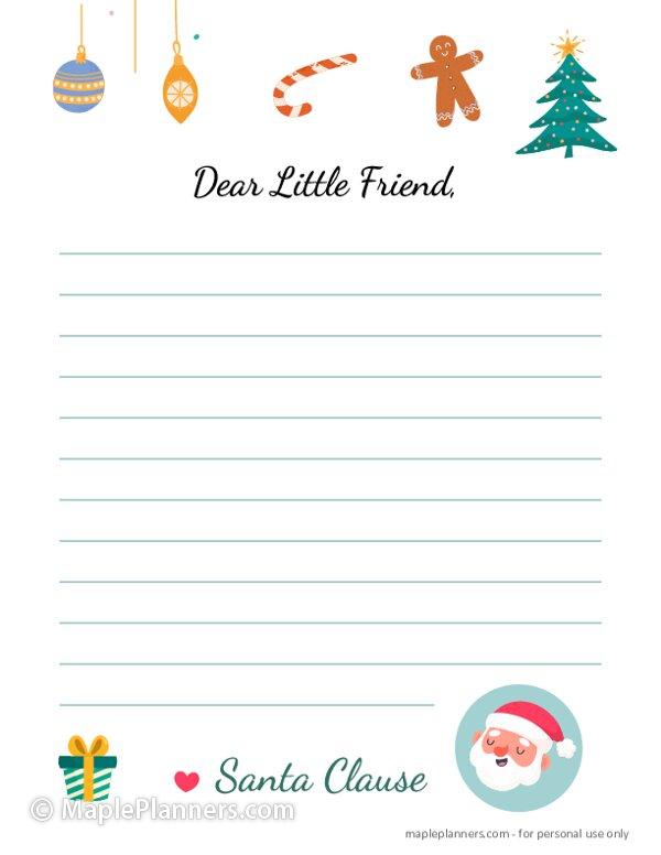 Letter from Santa Template