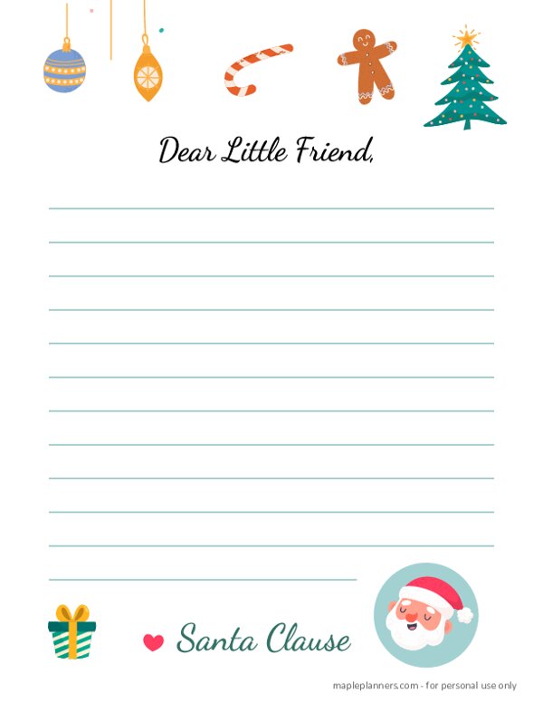 Letter from Santa Template