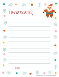Printable Letter to Santa Templates