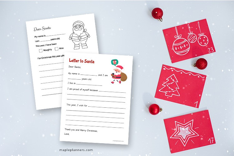 Letter to Santa Templates