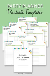 Printable Party Planner to Plan a Perfect Party