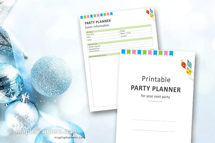 Party Planner to plan a perfect party