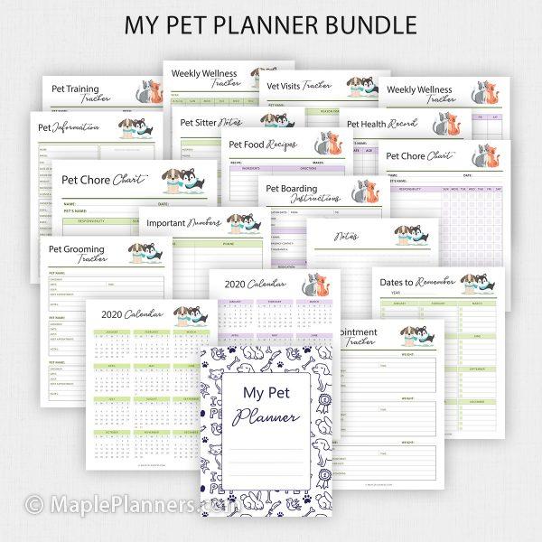 Pet Care Planner Bundle