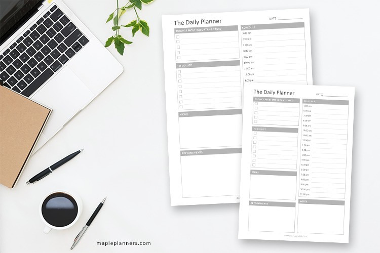 Daily Planner Printable