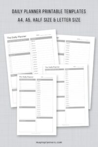 Daily Planner Free Printable