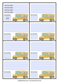 Printable Name Tags For Back To School