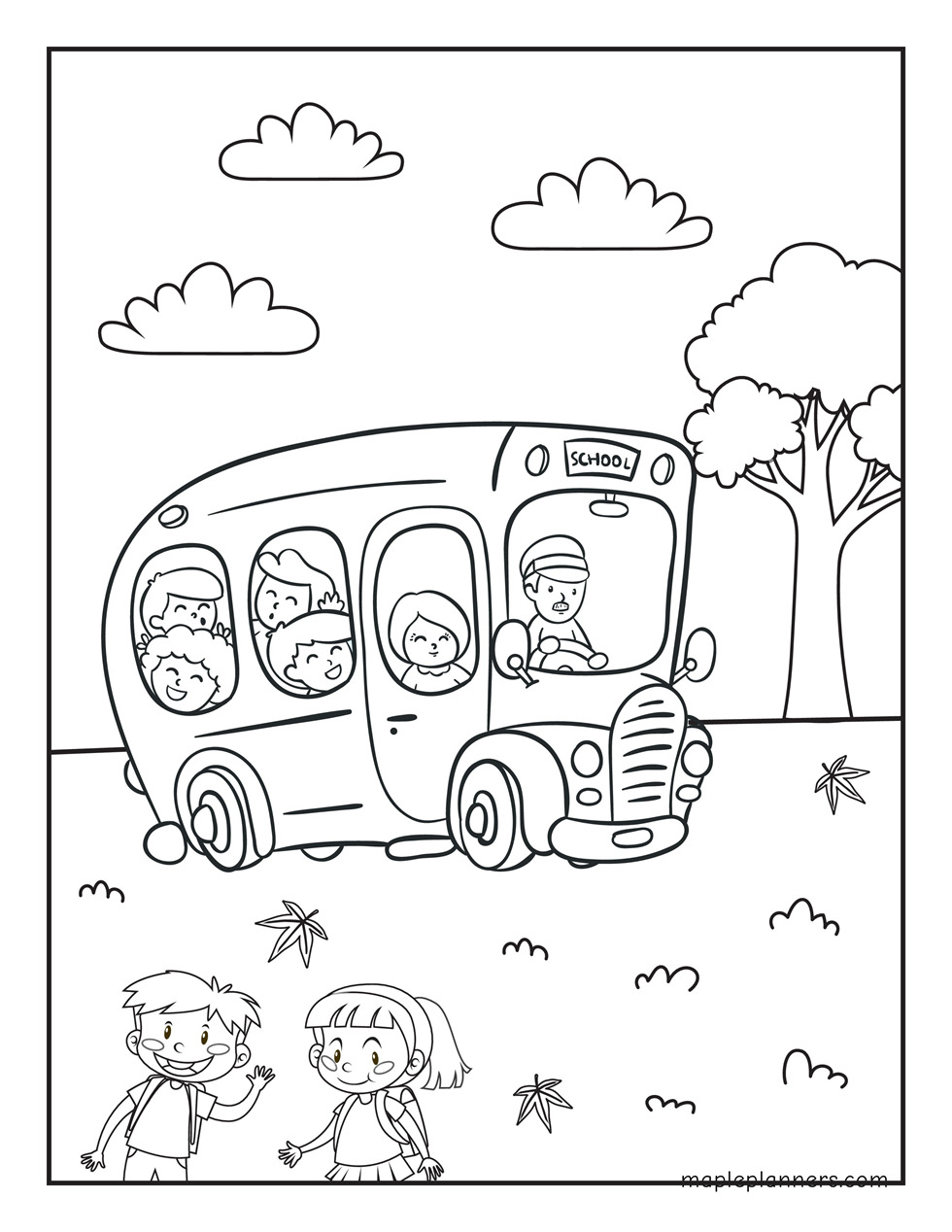 School Bus Printable